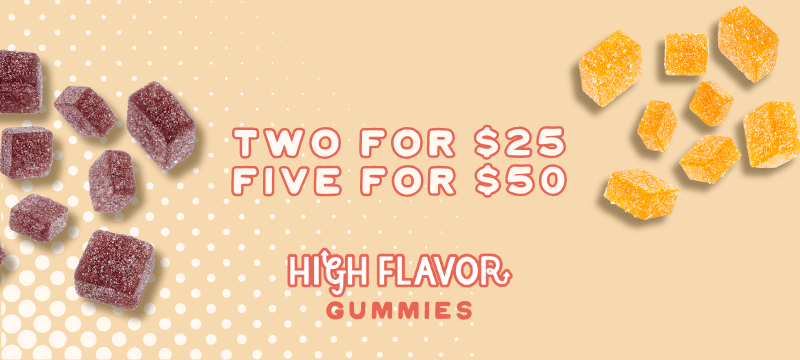 High flavor gummies