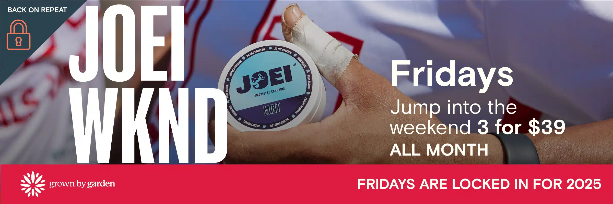 JOEI cannabis pouches 3 for $39