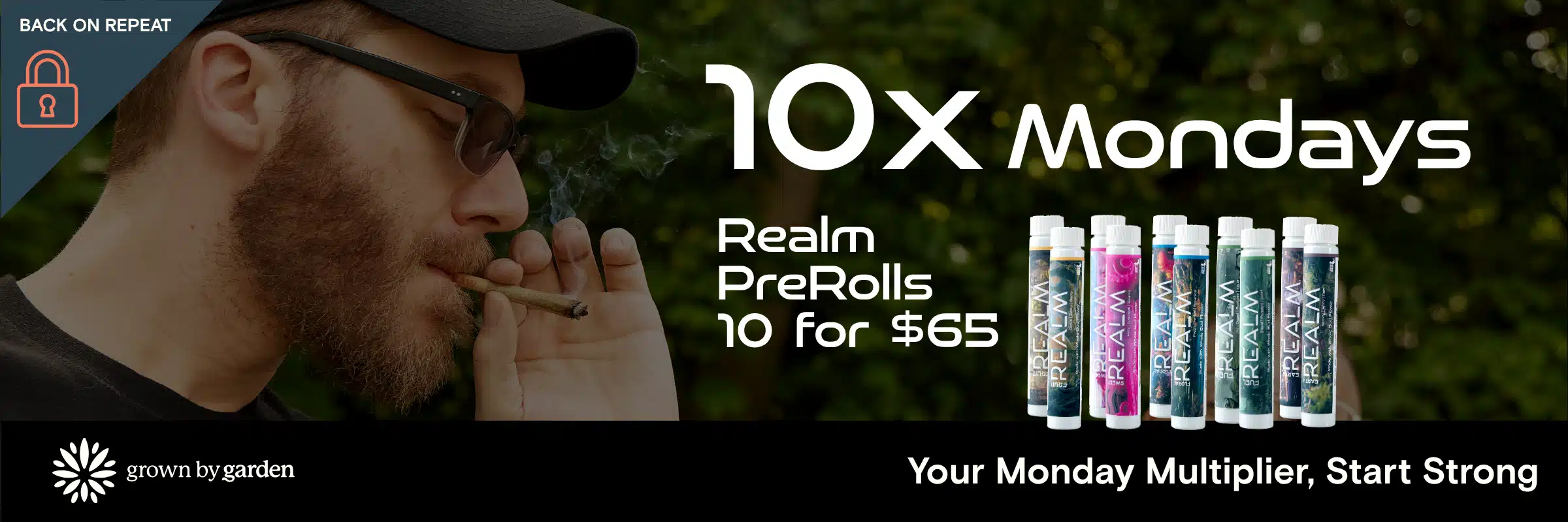 10 pre-rolls for $65 on Mondays