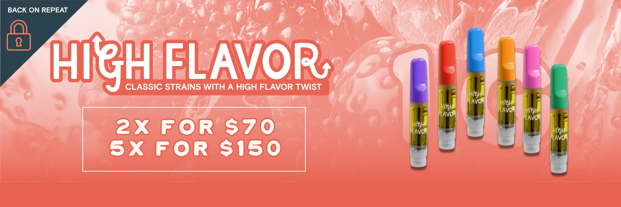 High Flavor Vapes 2 for $70 or 5 for $150