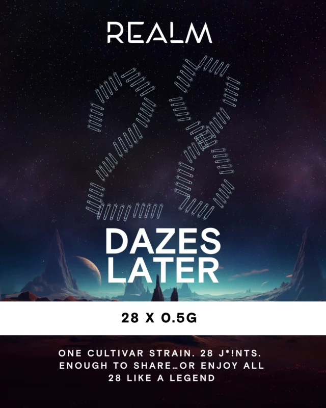 28x 0.5g 
One cultivar (strain)
Enough to share…or enjoy all 28 like a legend