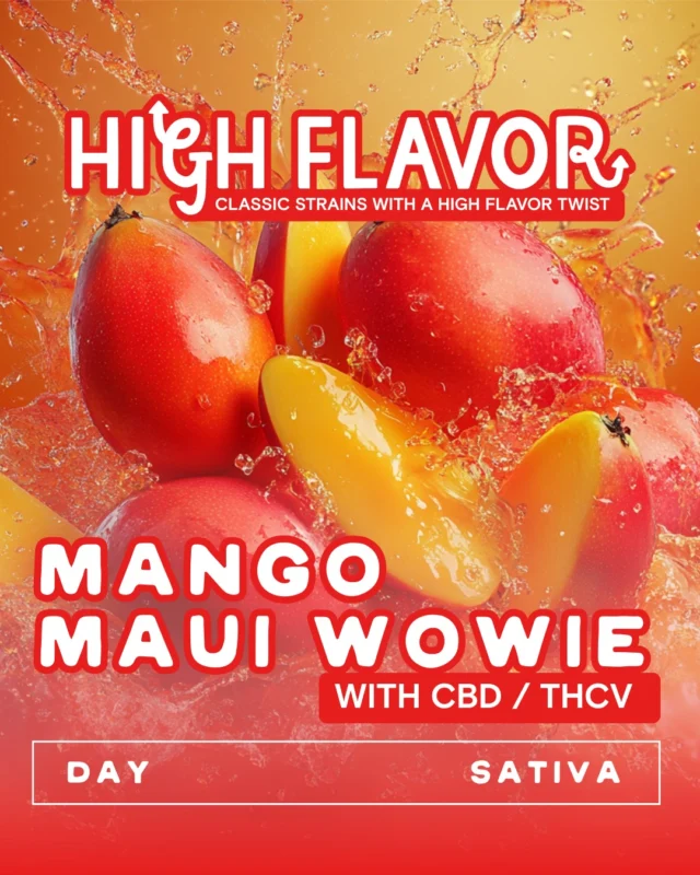 Classic strains you know and love with a High Flavor twist. These flavors perfectly balance natural fruit terpenes with classic strains like Sour Diesel and Maui Wowie. Experience the HighFlavor twist, ask a CA today.