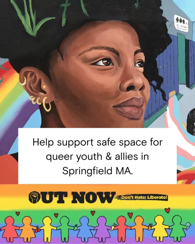 This month help support Out Now and their mission since 1995 to provides a safe space for queer youth & allies in the greater Springfield area. Support our neighbors, support our community. 

Ask a CA today!