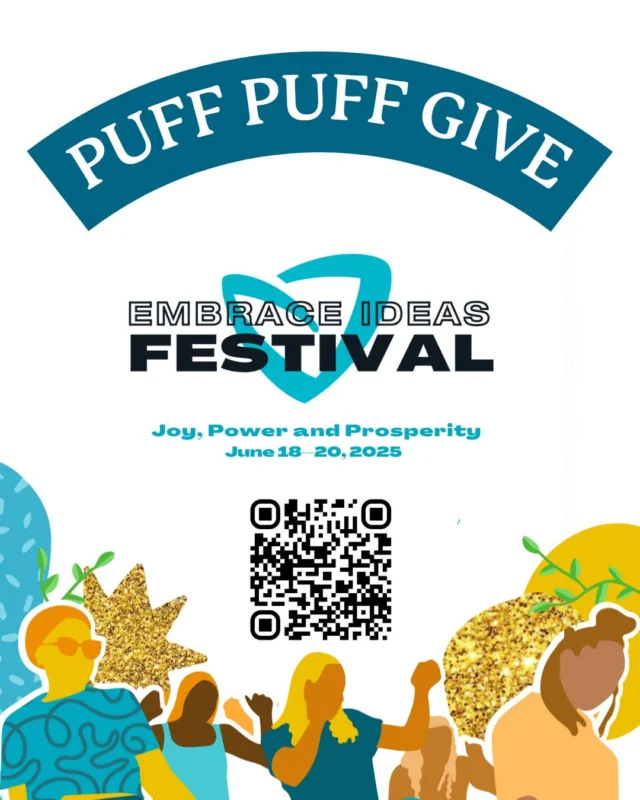 June's PuffPuffGive PR is supporting Embrace Boston and the Embrace Ideas Festival 2025! 
This Juneteenth, celebrate the joy, power, and prosperity of Black creativity—a force that has long resisted, reshaped, and transformed the world. Together, we honor their legacy and the legacy of our living legends and limitless impact.