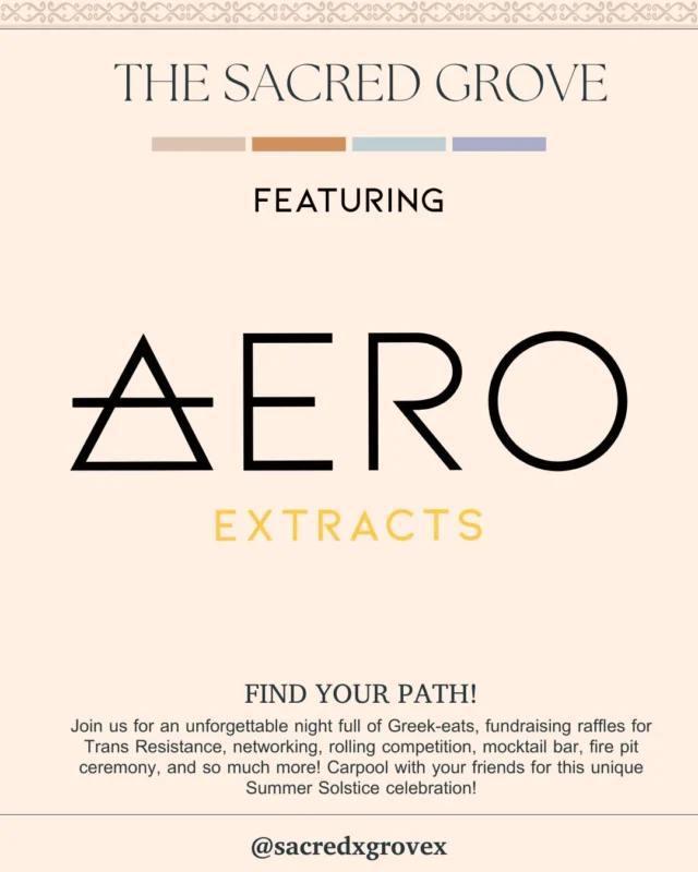 Celebrate the summer solstice with @sacredxgrovex featuring pure elevation from @aeroextracts 

#grownbygarden